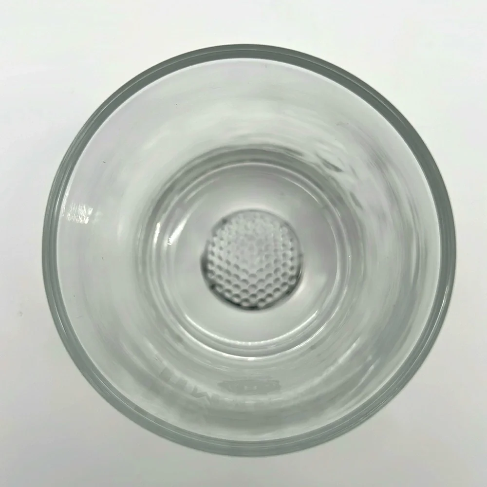 Jim Beam Bourbon Clear Rocks Glass Set with Heavy Base - Golf Ball & Football -2
